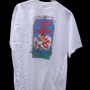 Unisex lions club 33rd annual tour de sewer 2019 bell garden calif. tshirt..